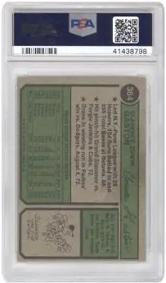 Graded 1974 Topps Clarence Gaston #364 San Diego Baseball Card PSA 5 for collectors