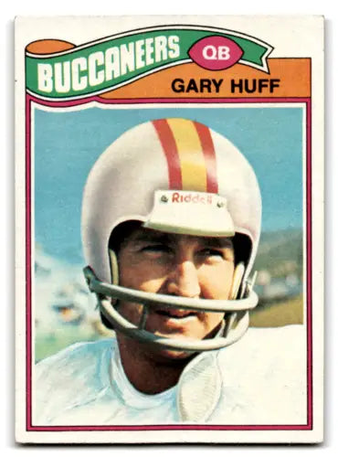 Gary Huff football card from 1977 Topps, original gloss, excellent Buccaneers condition