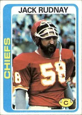 Jack Rudnay 1978 Topps #207 Football Card for Kansas City Chiefs fans