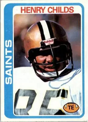 Henry Childs 1978 Topps #463 New Orleans Saints NFL Football Card POOR condition