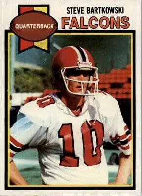 Vintage 1979 Topps Steve Bartkowski Atlanta Falcons Football Card with jersey number 10