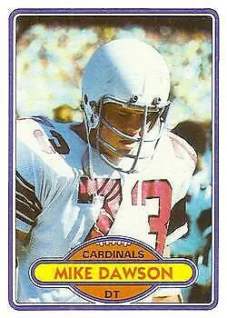 Vintage 1980 Topps #487 Mike Dawson Arizona Cardinals Football Card in good condition