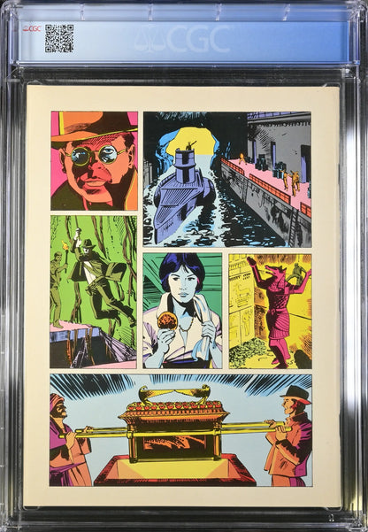 Comic book page of Marvel Super Special featuring action scenes in protective case