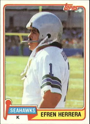 Efren Herrera Seattle Seahawks 1981 Topps #469 NFL Football Card in VG condition