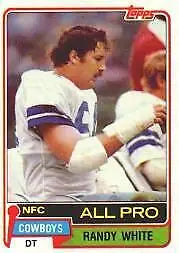 Randy White 1981 Topps #470 All Pro Dallas Cowboys NFL Football Card VG