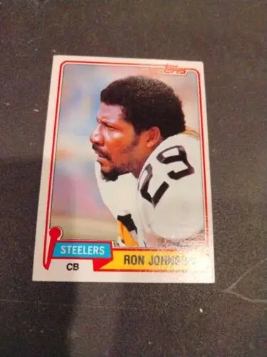 Ron Johnson 1981 Topps Football card featuring Pittsburgh Steelers, NM/MT condition