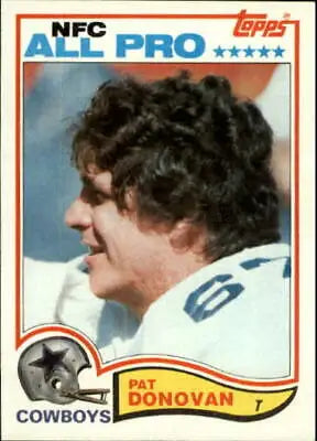 Vintage 1982 Topps #310 Pat Donovan All Pro Dallas Cowboys NFL Football Card