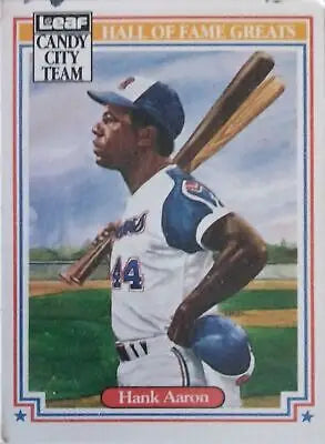 Hank Aaron baseball card from Donruss Hall of Fame Heroes #34 collectible series