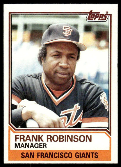 1983 Topps #576 Frank Robinson San Francisco Giants Baseball Card in EX/NM condition