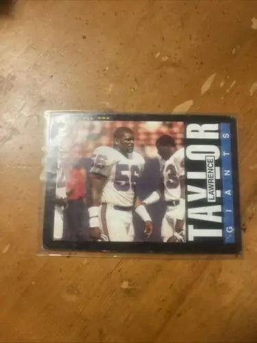 Lawrence Taylor trading card from the 1985 Topps #124 set, a must-have for collectors