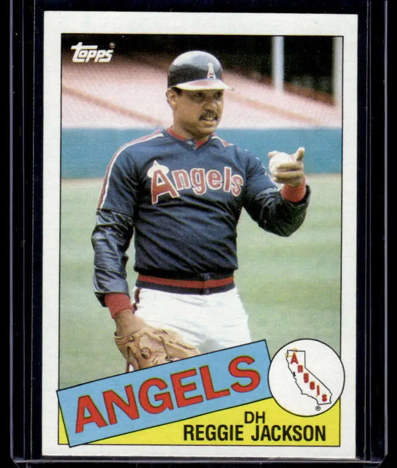 1985 Topps #200 Reggie Jackson California Angels EX Excellent baseball card