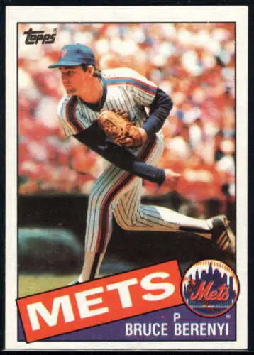 1985 Topps #27 Bruce Berenyi NM card featuring original gloss for Mets collectors