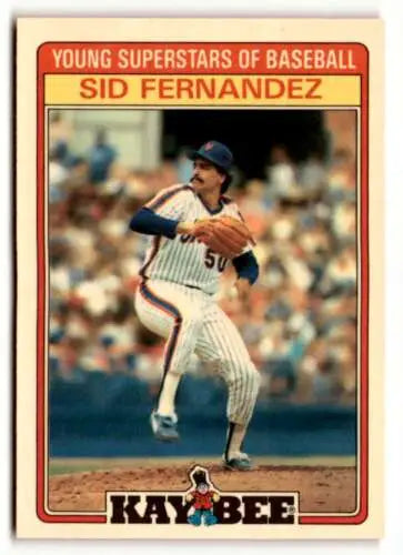 Sid Fernandez 1986 Topps Kay-Bee Young Superstars baseball card with original gloss