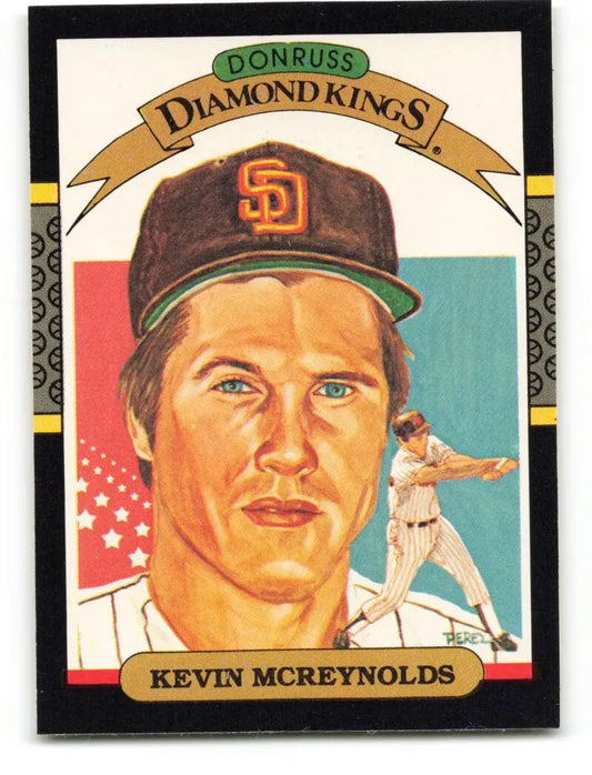 1987 Donruss Kevin McReynolds DK ERR EX San Diego Padres Baseball Card artwork