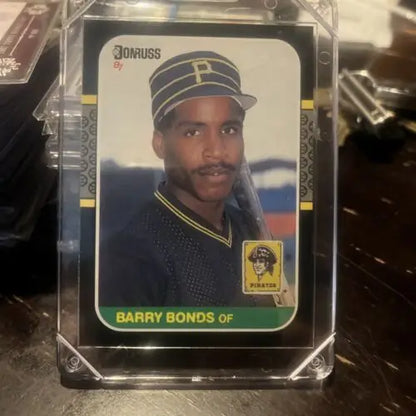 Barry Bonds 1987 Donruss trading card, featuring his rookie card design