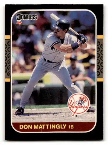 1987 Donruss #52 Don Mattingly NM Near Mint baseball card with original gloss Yankees