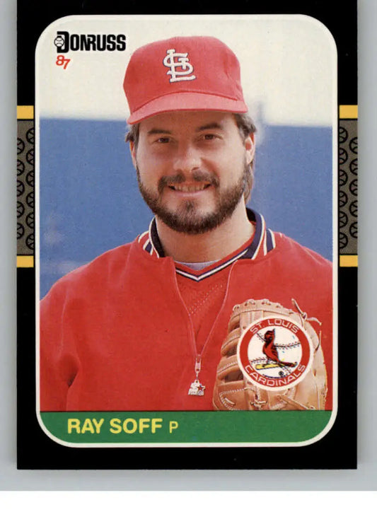 Ray Soff 1987 Donruss baseball card featuring St. Louis Cardinals pitcher