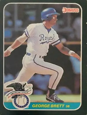 George Brett 1987 Donruss All-Stars #27 trading card showcasing baseball legend