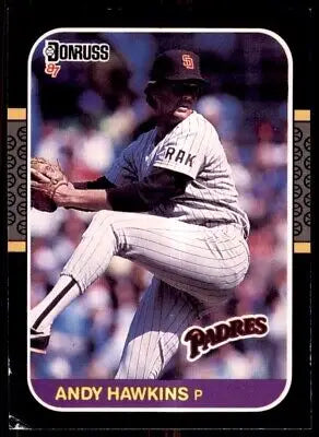 Andy Hawkins baseball card from 1987 Donruss, San Diego Padres #264 text-align center