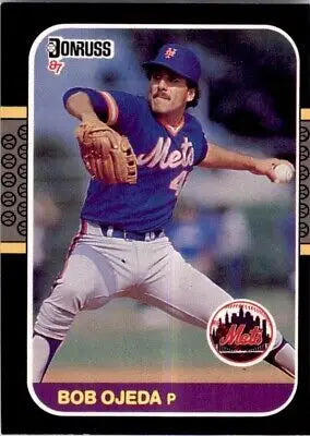 Bob Ojeda baseball card from 1987 Donruss New York Mets #364, collectible sports item