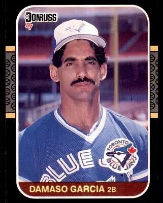 Damaso Garcia baseball card 1987 Donruss Toronto Blue Jays #614 text-align center