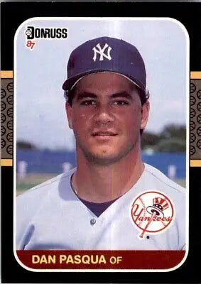 Dan Pasqua baseball card from 1987 Donruss New York Yankees #474, collectible item