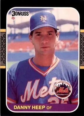 Danny Heep baseball card from 1987 Donruss, featuring the New York Mets #649