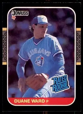 Duane Ward 1987 Donruss Rookie Card for Toronto Blue Jays #45 displayed center