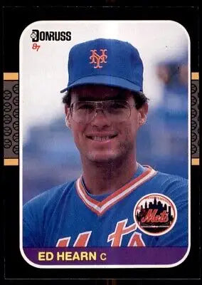 Ed Hearn Rookie New York Mets 1987 Donruss baseball card with text-align center design