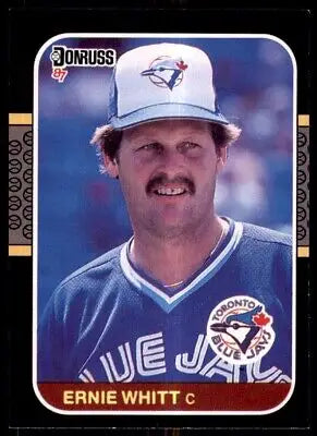 Ernie Whitt 1987 Donruss Baseball Card for Toronto Blue Jays #148, text-align center