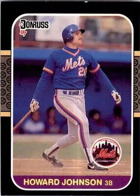 Howard Johnson 1987 Donruss baseball card featuring New York Mets #646