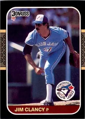 Jim Clancy 1987 Donruss baseball card for Toronto Blue Jays, text-align center display