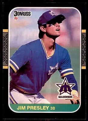 Jim Presley Seattle Mariners 1987 Donruss baseball card #120, text-align center display