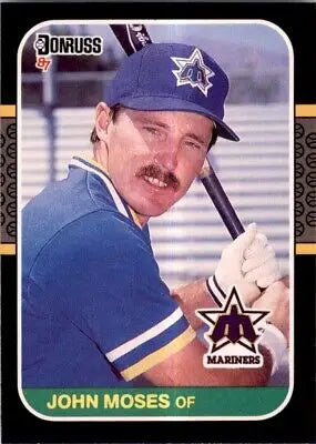 John Moses baseball card from the 1987 Donruss Seattle Mariners collection