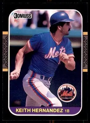 Keith Hernandez baseball card from 1987 Donruss New York Mets #76, text-align center