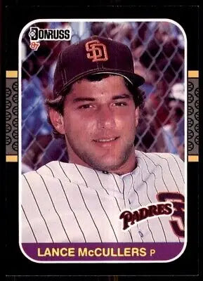 Lance McCullers baseball card from 1987 Donruss San Diego Padres #237, text-align center