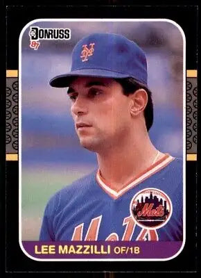 1987 Donruss Lee Mazzilli New York Mets #562 baseball card featuring Lee Mazzilli