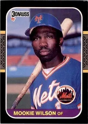 Mookie Wilson baseball card 1987 Donruss New York Mets text-align center line-height normal