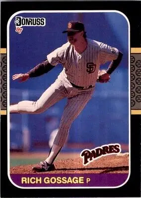 Rich Gossage baseball card 1987 Donruss San Diego Padres #483 text-align center