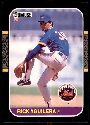 Rick Aguilera 1987 Donruss baseball card New York Mets #620, text-align center display