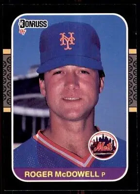 Roger McDowell 1987 Donruss baseball card featuring New York Mets #241 design