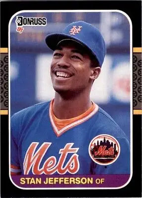 Stan Jefferson Rookie card from 1987 Donruss, New York Mets #642