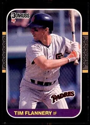 Tim Flannery San Diego Padres baseball card 1987 Donruss #287 text-align center