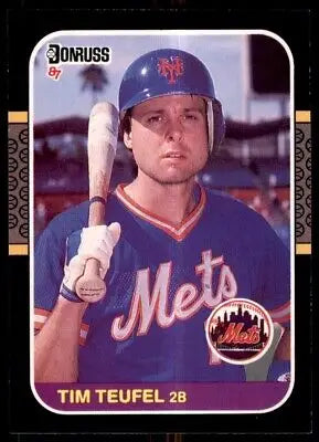 Tim Teufel baseball card from 1987 Donruss, featuring New York Mets #581, text-align center