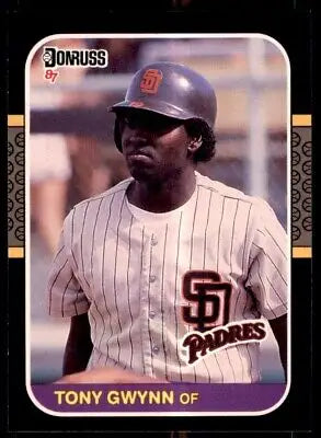 Tony Gwynn 1987 Donruss baseball card San Diego Padres #64 centered display