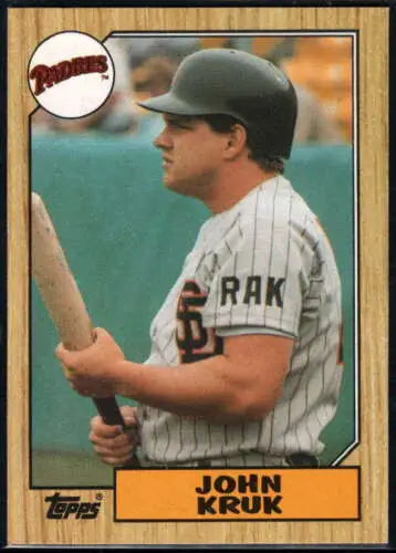 1987 Topps #123 John Kruk NM Near Mint RC rookie baseball card with original gloss