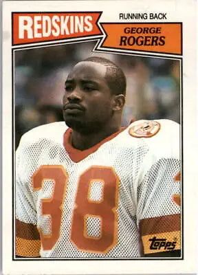 George Rogers Tampa Bay Buccaneers football card from 1987 Topps #65 in excellent condition