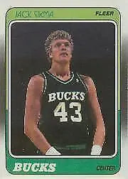 Jack Sikma Milwaukee Bucks 1988-89 Fleer #76 Basketball Card in Near Mint Condition