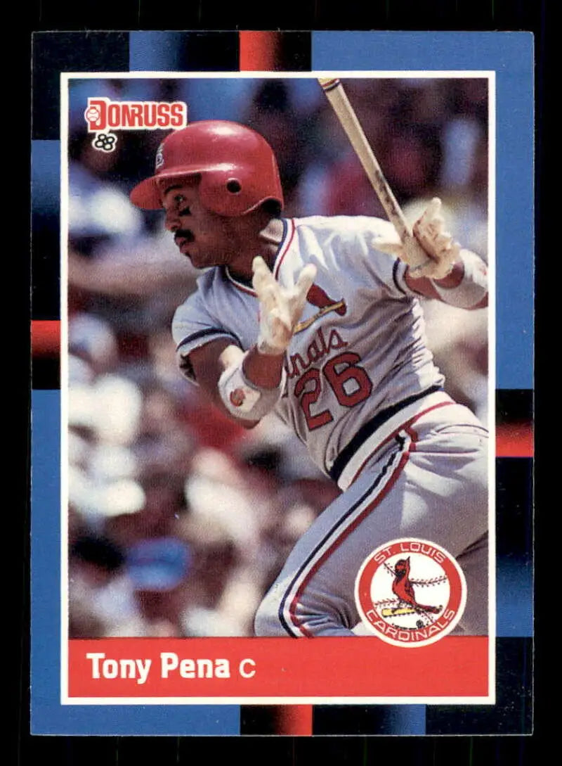 1988 Donruss #170 Tony Pena St. Louis Cardinals baseball card for trading cards collection