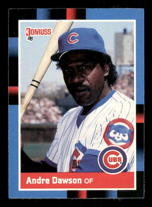 1988 Donruss Andre Dawson Chicago Cubs Baseball Card in home uniform EX condition